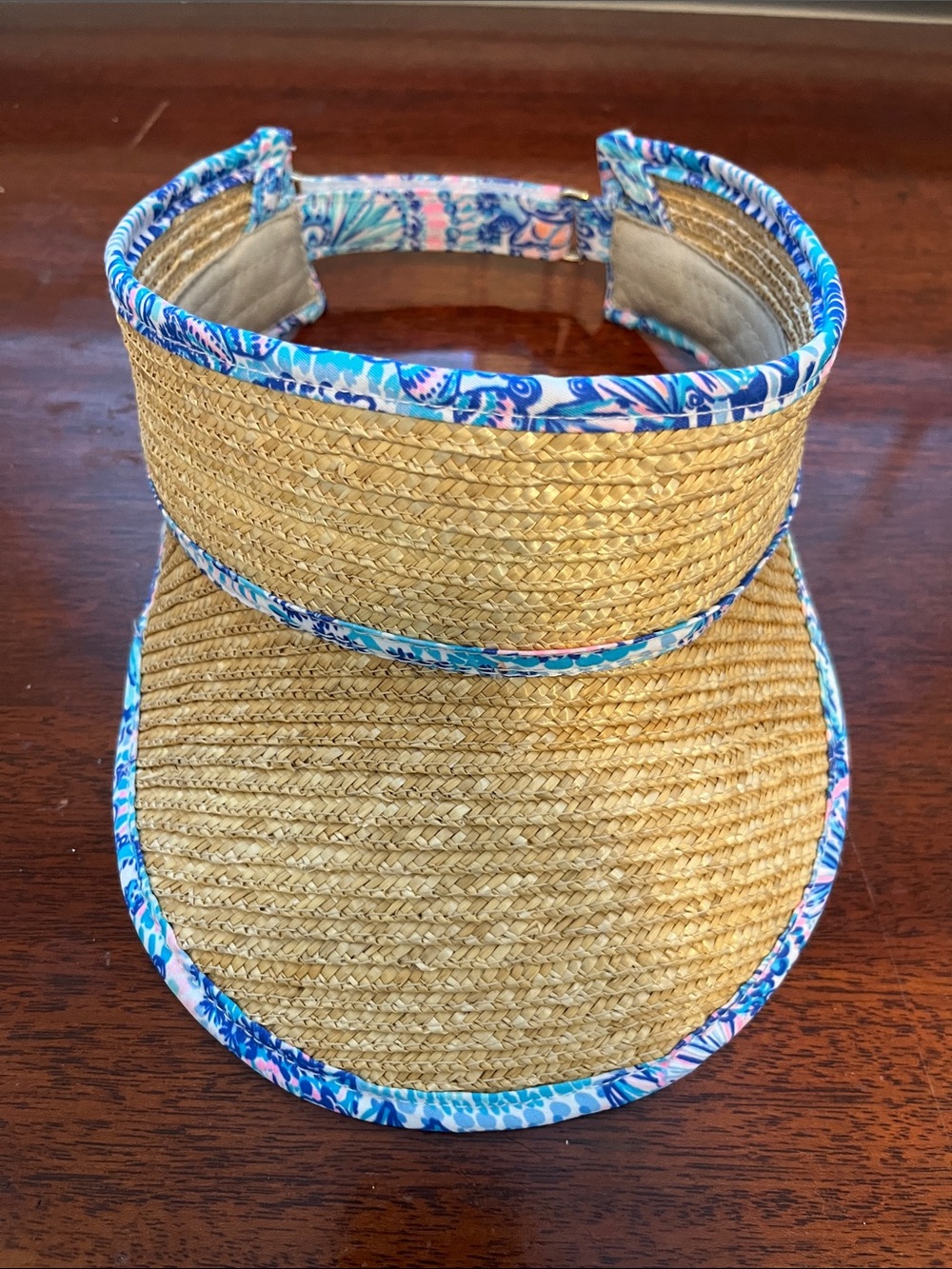 Lilly Pulitzer Straw Sun Hat Commotion in the Ocean Print